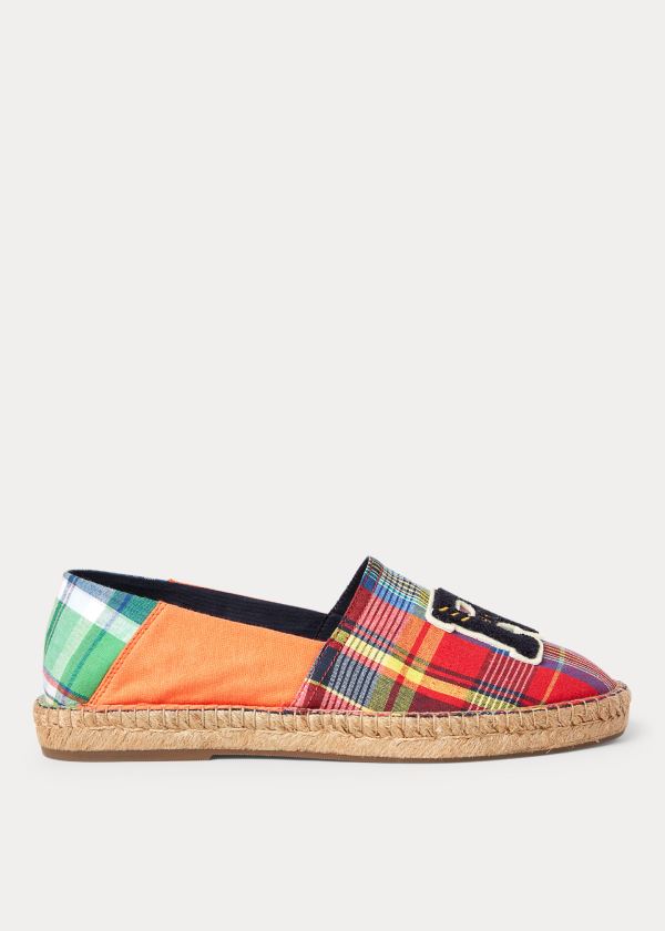 Polo Ralph Lauren Madras Patch Espadrillos Herre Danmark (HLUZC5170)